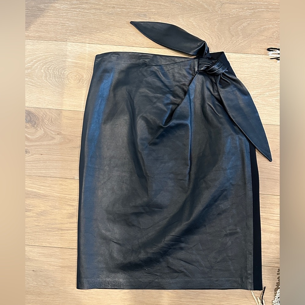 DVF Faux Leather Skirt